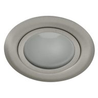   Kanlux 12V, 0,8W, 42 lm, 3000K, Ø73 mm, matt króm színű, acél házas, kerek, meleg fehér bútorvilágító LED spot lámpatest, GAVI LED