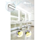Kanlux 10x1000 mm sarokba szerelhető eloxált alumínium LED szalag profil, PROFILO C SET‑FR – 30/60 fokos világítási szöggel, max 10 mm széles LED szalaghoz