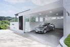 Kanlux 16W, 1300 lm, 4000K, IP66, Ø300 mm, kerek természetes fehér LED mennyezeti lámpatest, mozgásérzékelős, automatikus fényerőcsökkentéssel, DABA N
