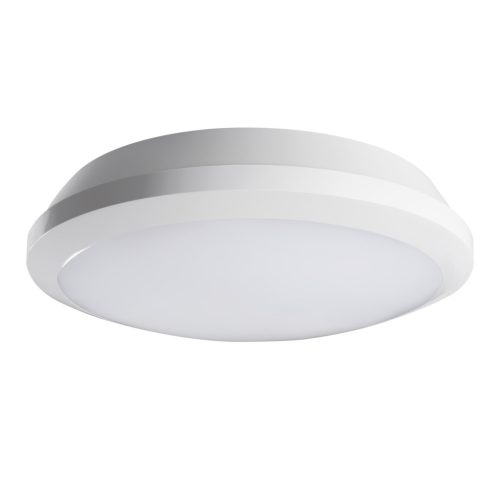 Kanlux 25W, 2800 lm, 4000K, IP65, Ø300 mm, kerek, fehér, műanyag házas természetes fehér LED mennyezeti lámpatest, DABA PRO