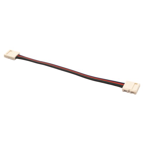 LED szalag gyorscsatlakozós tápvezeték, 160 mm hosszú, 10 mm-es, színes RGB LED szalagokhoz