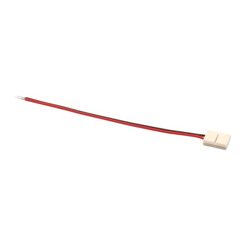 LED szalag gyorscsatlakozós tápvezeték, 160 mm hosszú, 8 mm-es, egyszínű LED szalagokhoz