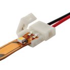 LED szalag gyorscsatlakozós tápvezeték, 160 mm hosszú, 8 mm-es, egyszínű LED szalagokhoz