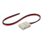 LED szalag gyorscsatlakozós tápvezeték, 160 mm hosszú, 8 mm-es, egyszínű LED szalagokhoz