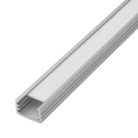 Kanlux 10x1000 mm szögletes, kis méretű, felületre szerelhető eloxált alumínium LED szalag profil, PROFILO B - max 8 mm széles LED szalaghoz
