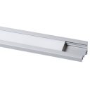 Kanlux 10x1000 mm sarokba szerelhető eloxált alumínium LED szalag profil, PROFILO C-sarokba 30/60 fokos világítási szöggel, max 10 mm széles LED szalaghoz