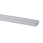 Kanlux 10x1000 mm lapos felületre szerelhető eloxált alumínium LED szalag profil, PROFILO D - max 10 mm széles LED szalaghoz