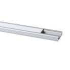Kanlux 10x1000 mm lapos felületre szerelhető eloxált alumínium LED szalag profil, PROFILO D - max 10 mm széles LED szalaghoz