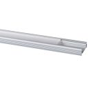 Kanlux 10x1000 mm lapos felületre szerelhető eloxált alumínium LED szalag profil, PROFILO D - max 10 mm széles LED szalaghoz