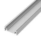 Kanlux 10x1000 mm lapos felületre szerelhető eloxált alumínium LED szalag profil, PROFILO D - max 10 mm széles LED szalaghoz