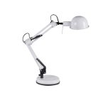 Kanlux E14, IP20, 530 mm, fehér, műanyag/fém asztali lámpa, PIXA