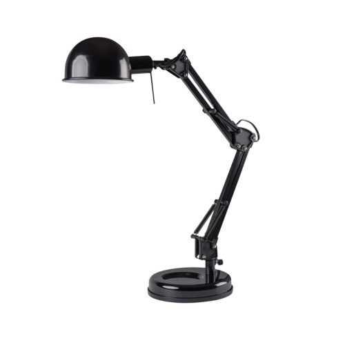 Kanlux E14, IP20, 530 mm, fekete, műanyag/fém asztali lámpa, PIXA