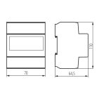 Kanlux, 3 fázisú 100A digitális LCD villamosenergia-fogyasztásmérő (DIN sínre szerelhető), KDEM-3P LCD – MID hitelesített villanyóra, 5 év garancia​
