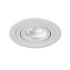 Kanlux Gx5,3, 12V, IP20, Ø92 mm, matt fehér, alumínium házas, kerek, 30°-ban állítható mennyezeti spot lámpatest, SEIDY