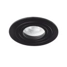 Kanlux Gx5,3, 12V, IP20, Ø92 mm, matt fekete, alumínium házas, kerek, 30°-ban állítható mennyezeti spot lámpatest, SEIDY