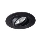 Kanlux Gx5,3, 12V, IP20, Ø92 mm, matt fekete, alumínium házas, kerek, 30°-ban állítható mennyezeti spot lámpatest, SEIDY