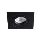 Kanlux Gx5,3, 12V, IP20, 90x90 mm, matt fekete, alumínium házas, kerek, 30°-ban állítható mennyezeti spot lámpatest, SEIDY