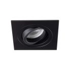 Kanlux Gx5,3, 12V, IP20, 90x90 mm, matt fekete, alumínium házas, kerek, 30°-ban állítható mennyezeti spot lámpatest, SEIDY