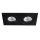 Kanlux 2xGx5,3, 12V, IP20, 170x90 mm, matt fekete, alumínium házas, kerek, 30°-ban állítható mennyezeti spot lámpatest, SEIDY