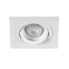 Kanlux Gx5,3, 12V, IP20, 90x90 mm, matt fehér, alumínium házas, szögletes, 30°-ban állítható mennyezeti spot lámpatest, SEIDY