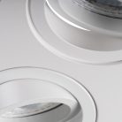 Kanlux 2xGx5,3, 12V, IP20, 170x90 mm, matt fehér, alumínium házas, szögletes, 30°-ban állítható mennyezeti spot lámpatest, SEIDY