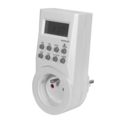   Kanlux CYBER TM-6, 220-240 AC, 50Hz, fehér digitális időkapcsoló – memória tárolóval, 10 programozható ciklussal, 24 órás és heti üzemmóddal