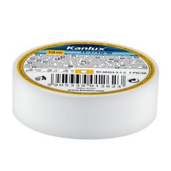   Kanlux 19 mm x 20 m x 0,13 mm, 600 V, 80 °C, fehér öntapadó PVC szigetelőszalag