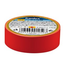   Kanlux 19 mm x 20 m x 0,13 mm, 600 V, 80 °C, piros öntapadó PVC szigetelőszalag