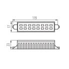 Kanlux 6W, 550 lm, 3000K, R7s, 119mm, meleg fehér LED fényforrás - asztali lámpákhoz