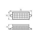 Kanlux 6W, 510 lm, 3000K, R7s, 78mm, meleg fehér LED fényforrás - asztali lámpákhoz