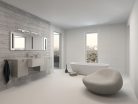 Kanlux 8W, 690 lm, IP44, 4000K, fehér színű, alumínium házas, 110x400 mm, természetes fehér tükörvilágító, ASTEN
