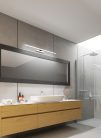 Kanlux 15W, 1340 lm, IP44, 4000K, króm színű, alumínium házas, 110x900 mm, természetes fehér tükörvilágító, ASTEN