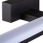 Kanlux 8W, 590 lm, IP44, 4000K, fekete színű, alumínium házas, 110x400 mm, természetes fehér tükörvilágító, ASTEN