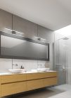 Kanlux 12W, 910 lm, IP44, 4000K, fekete színű, alumínium házas, 110x600 mm, természetes fehér tükörvilágító, ASTEN