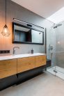 Kanlux 15W, 1230 lm, IP44, 4000K, fekete színű, alumínium házas, 110x900 mm, természetes fehér tükörvilágító, ASTEN