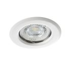 Kanlux Ø83 mm, GU10, IP20, matt fehér, acél házas, kerek spot lámpatest, ALOR