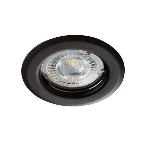 Kanlux Ø83 mm, GU10, IP20, matt fekete, acél házas, kerek spot lámpa keret, ALOR