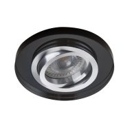   Kanlux 30°-os szögben állítható, Ø95 mm, GU10, IP20, üveg házas, kerek spot lámpa keret, MORTA DT