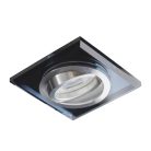 Kanlux 30°-os szögben állítható, Ø95 mm, GU10, IP20, fekete színű, üveg házas, kerek spot lámpa keret, MORTA DT