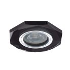 Kanlux 90x98 mm, GU10, IP20, fekete színű, üveg házas, nyolcszög alakú spot lámpa keret, MORTA OCT