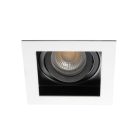 Kanlux 100x100 mm, GU10, IP20, fehér/fekete, alumínium házas, szögletes spot lámpa keret, ARET