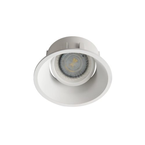 Kanlux 30°-os szögben állítható, Ø92 mm, GU10, IP20, fehér színű, alumínium házas, kerek spot lámpa keret, IVRI