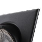 Kanlux 30°-os szögben állítható, 83x83 mm, GU10, IP20, matt fekete, acél házas, szögletes spot lámpa keret, ALOR