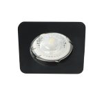 Kanlux 78x78 mm, GU10, IP20, matt fekete színű, alumínium házas szögletes spot lámpa, NESTA