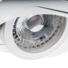 Kanlux 60°-os szögben állítható, 99x99 mm, GU10, IP20, fehér színű, alumínium házas, szögletes spot lámpa keret, ALREN R