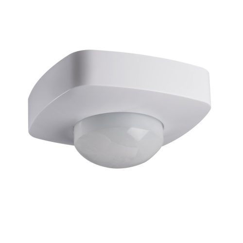 Kanlux PIR mozgásérzékelő SENZO, fehér, műanyag, 102×102×60 mm – 2xPIR technológia, H360/V120 érzékelési szög, IP20, 2000VA kapcsolható teljesítmény
