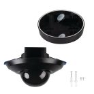 Kanlux PIR mozgásérzékelő SENTO-O-WT-B/B, fekete, műanyag, 111 mm – 3xPIR jelenlétérzékelő, H360 érzékelési szög, IP44/20, 2000VA kapcsolható teljesítmény
