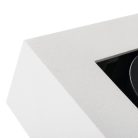 Kanlux 65/45 fokban állítható mennyezeti spot lámpatest GU10 foglalattal, 85x143, szögletes alakú, fekete, alumínium, STOBI