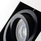 Kanlux 65/45 fokban állítható mennyezeti spot lámpatest GU10 foglalattal, 85x143, szögletes alakú, fehér, alumínium, STOBI