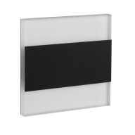  Kanlux 0,8W, 14 lm, 12V, 75x75 mm, süllyeszthető szögletes rozsdamentes acél lépcsővilágító - 50 000 h élettartam